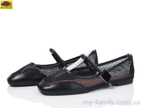 Туфлі штучна шкіра-текстиль чорний жінки -, Туфлі жіночі оптом