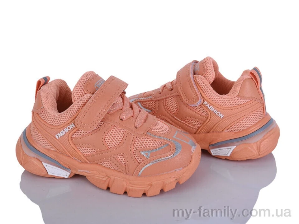 Кросівки штучна шкіра-текстиль помаранчевий діти унісекс, Дитячі кросівки оптом