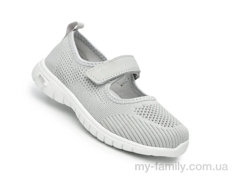 Туфлі текстиль сірий діти дівчинка, Дитячі туфлі оптом
