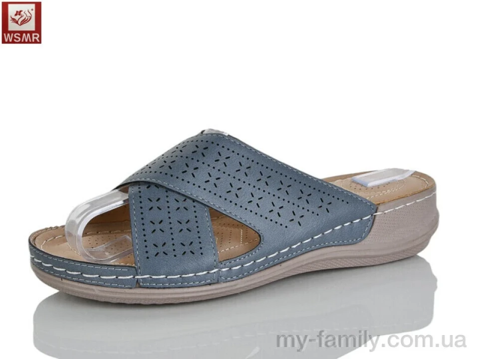 Шльопанці штучна шкіра синій жінки -, Жіночі шльопанці оптом