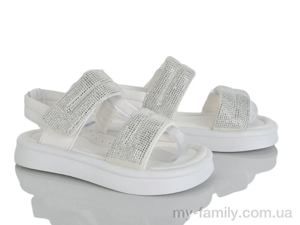 Босоніжки штучна шкіра білий діти дівчинка, Взуття оптом діти
