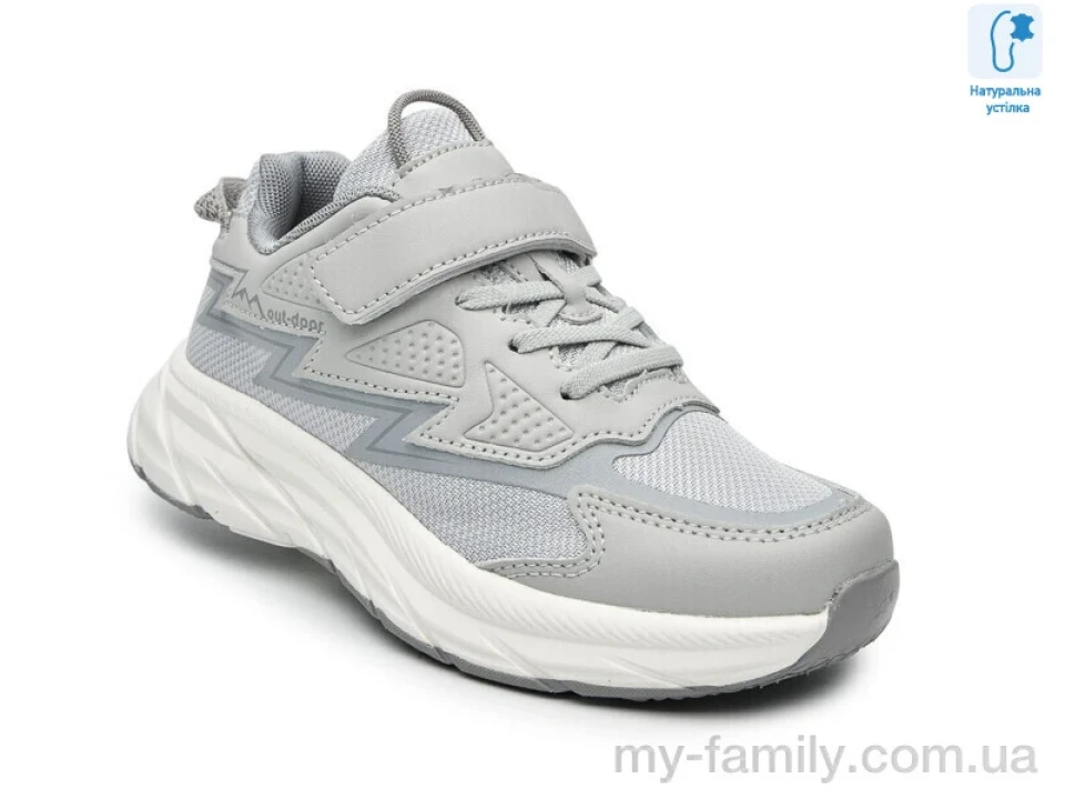 Кросівки штучна шкіра-текстиль сірий діти унісекс, Дитячі кросівки оптом