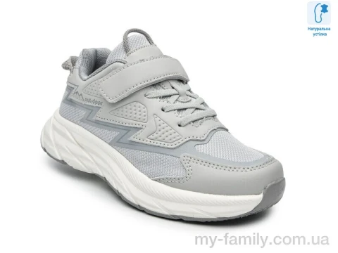 Кросівки штучна шкіра-текстиль сірий діти унісекс, Дитячі кросівки оптом