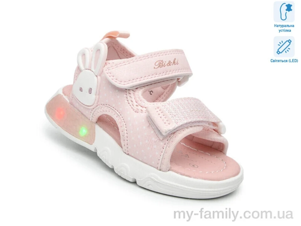 Босоніжки штучна шкіра-текстиль рожевий діти дівчинка, Взуття оптом діти