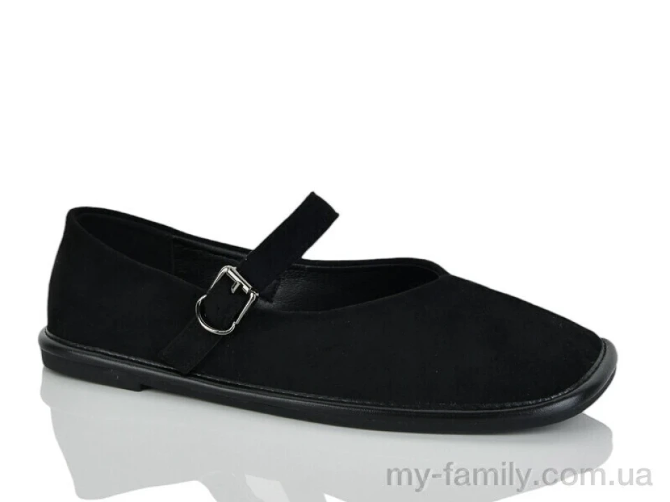 Туфлі штучна замша чорний жінки -, Туфлі жіночі оптом