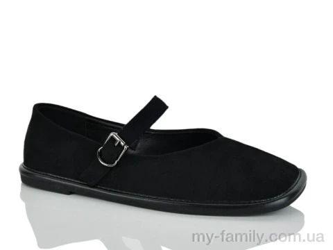 Туфлі штучна замша чорний жінки -, Туфлі жіночі оптом