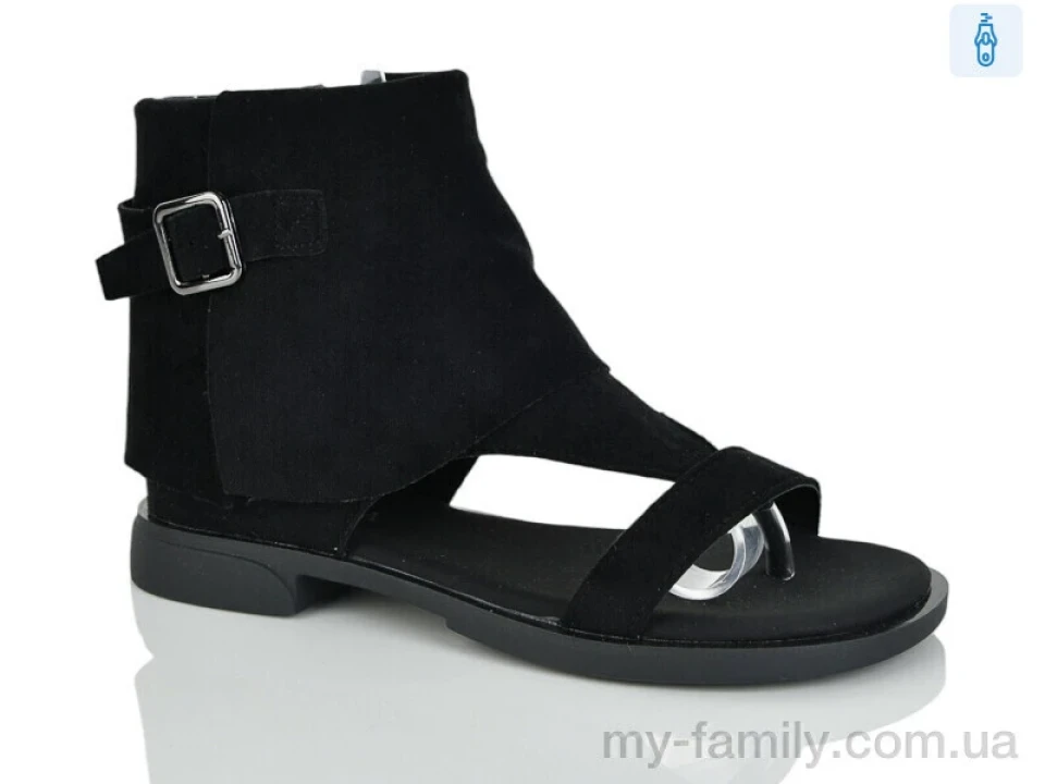 Босоніжки штучна замша чорний жінки -, Жіночі босоніжки оптом