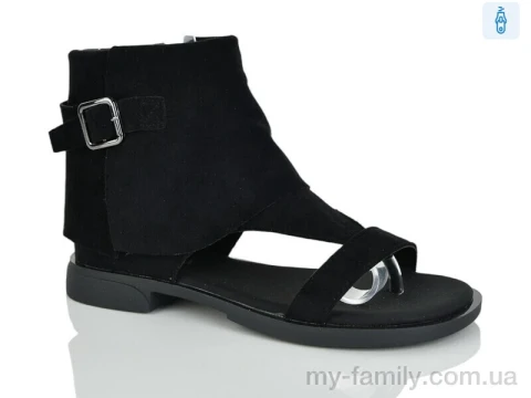 Босоніжки штучна замша чорний жінки -, Жіночі босоніжки оптом