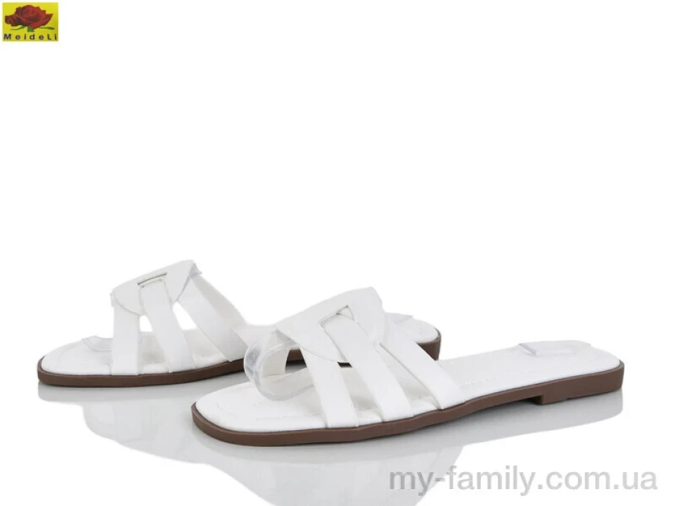 Шльопанці штучна шкіра білий жінки -, Жіночі шльопанці оптом
