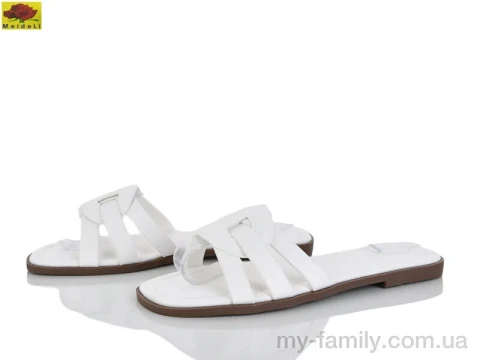 Шльопанці штучна шкіра білий жінки -, Жіночі шльопанці оптом