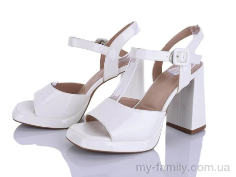 Босоніжки штучний лак білий жінки -, Жіночі босоніжки оптом