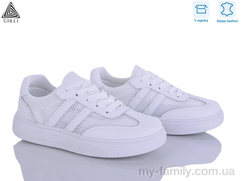 Кросівки натуральна шкіра-текстиль білий жінки -, Жіночі кросівки оптом