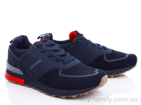 Кросівки штучний нубук-текстиль синій чоловіки -, Чоловічі кросівки оптом