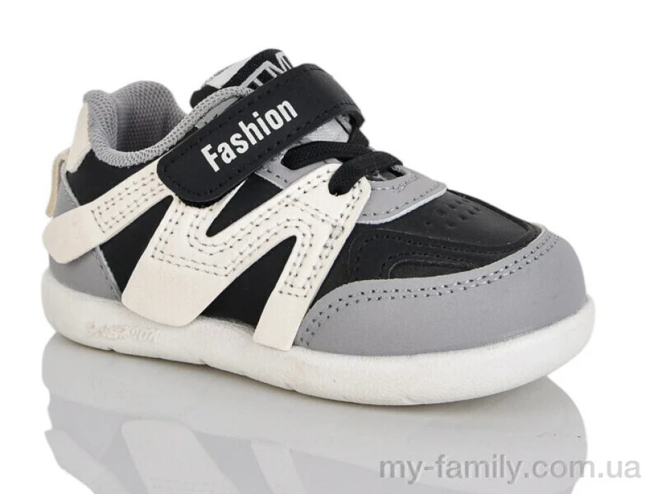 Кросівки штучна шкіра чорний діти унісекс, Дитячі кросівки оптом