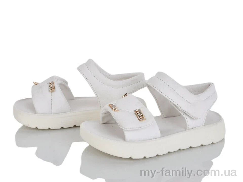 Босоніжки штучна шкіра білий діти дівчинка, Взуття оптом діти