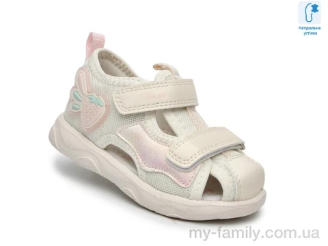 Босоножки искусственная кожа-текстиль бежевый дети девочка, Взуття оптом дети