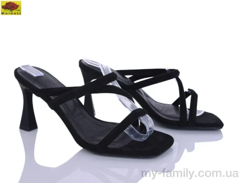 Босоножки искусственная замша черный женщины -, Женские босоножки оптом