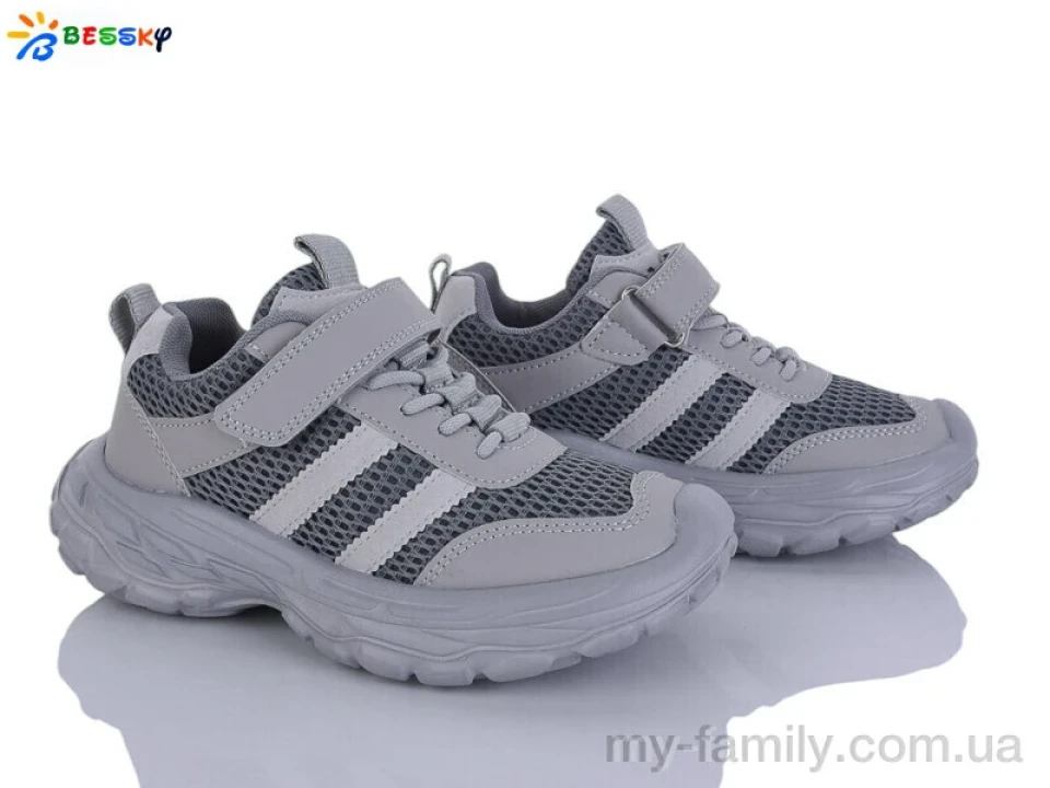 Кросівки штучна шкіра-текстиль сірий діти унісекс, Дитячі кросівки оптом