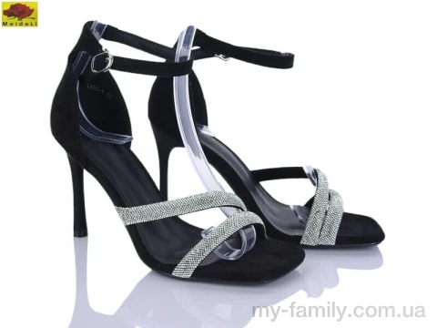 Босоножки искусственная замша черный женщины -, Женские босоножки оптом