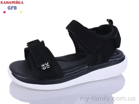 Босоножки искусственная замша-текстиль черный дети девочка, Взуття оптом дети