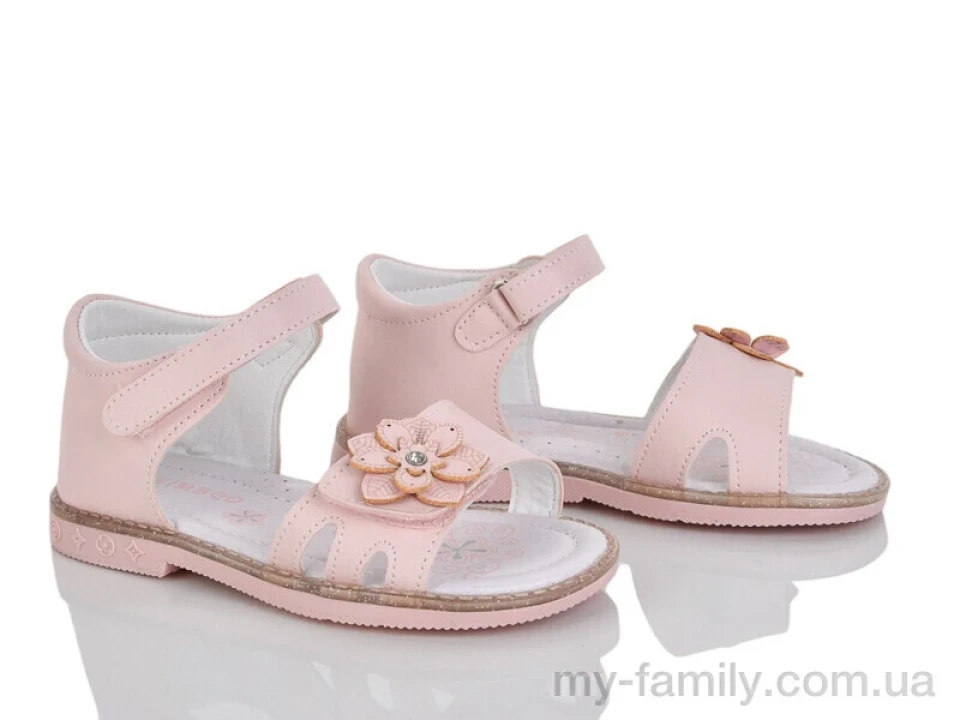 Босоніжки штучна шкіра рожевий діти дівчинка, Взуття оптом діти