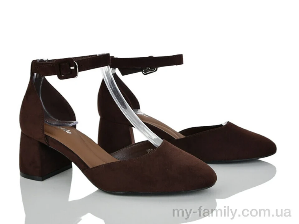 Туфлі штучна замша коричневий жінки -, Туфлі жіночі оптом