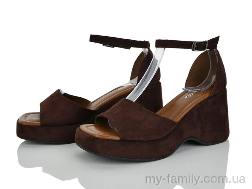 Босоніжки штучна замша коричневий жінки -, Жіночі босоніжки оптом