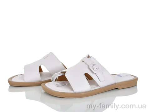Шльопанці штучна шкіра білий жінки -, Жіночі шльопанці оптом