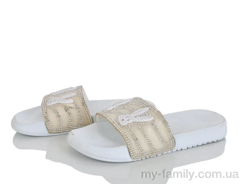 Шльопанці штучний матеріал білий діти дівчинка, Дитячі шльопанці оптом