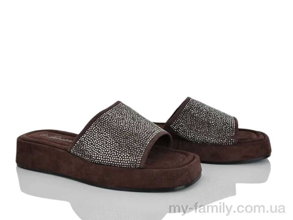 Шльопанці штучна замша коричневий жінки -, Жіночі шльопанці оптом