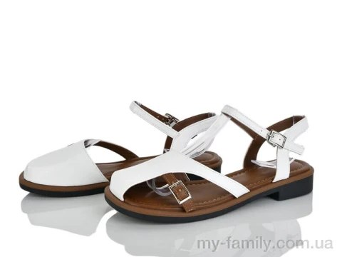 Босоніжки штучна шкіра білий жінки -, Жіночі босоніжки оптом