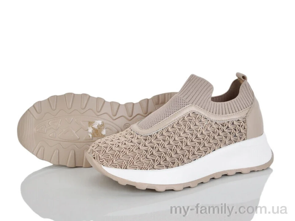 Кросівки текстиль бежевий жінки -, Жіночі кросівки оптом