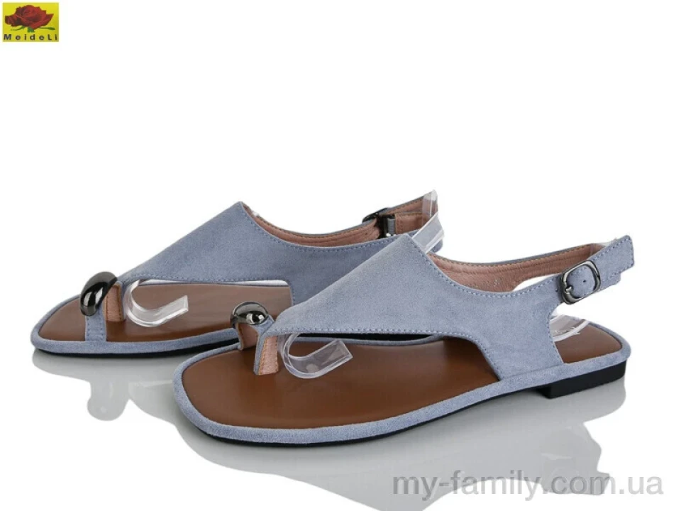 Босоніжки штучна замша блакитний жінки -, Жіночі босоніжки оптом