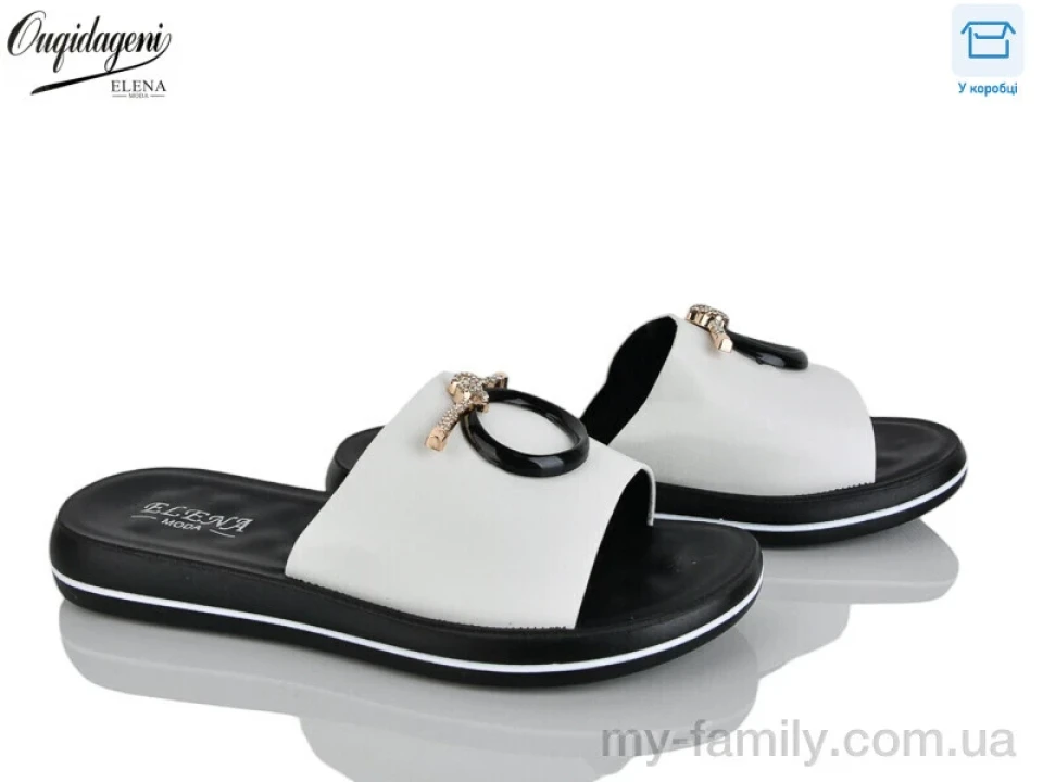 Шльопанці штучна шкіра білий жінки -, Жіночі шльопанці оптом