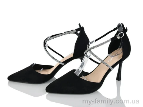 Туфлі штучна замша чорний жінки -, Туфлі жіночі оптом