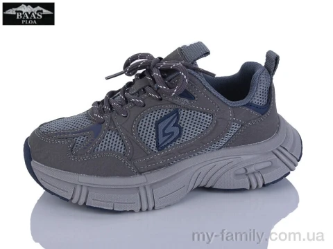 Кросівки штучна шкіра-текстиль сірий діти унісекс, Дитячі кросівки оптом