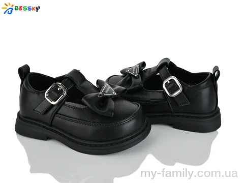 Туфлі штучна шкіра чорний діти дівчинка, Дитячі туфлі оптом
