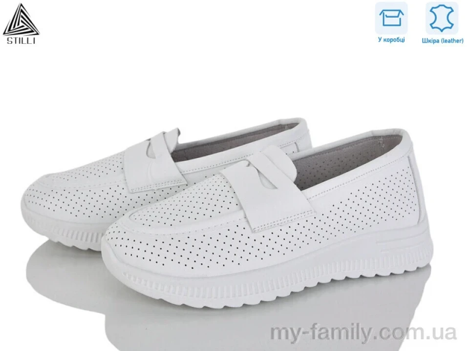 Туфлі натуральна шкіра білий жінки -, Туфлі жіночі оптом