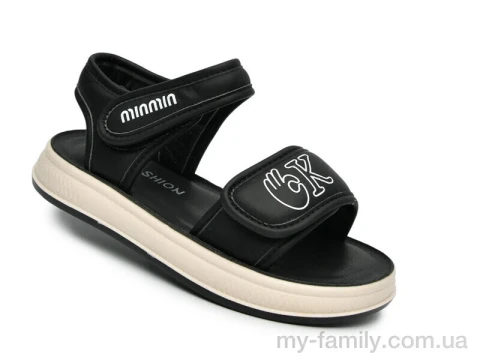 Босоножки искусственная кожа черный дети девочка, Взуття оптом дети