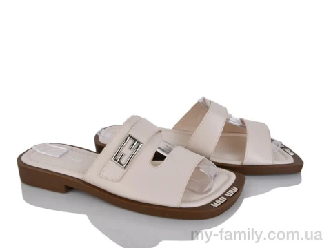 Шльопанці штучна шкіра бежевий жінки -, Жіночі шльопанці оптом