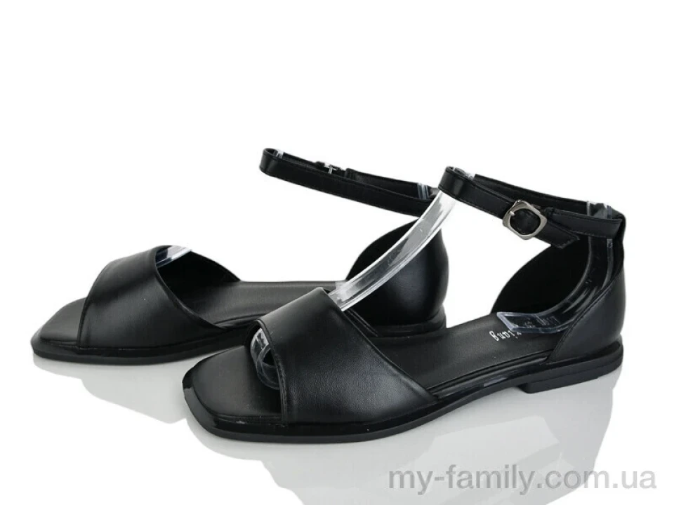 Босоніжки штучна шкіра чорний жінки -, Жіночі босоніжки оптом