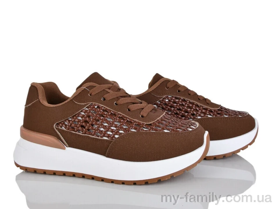 Кросівки штучна шкіра-штучна замша коричневий жінки -, Жіночі кросівки оптом