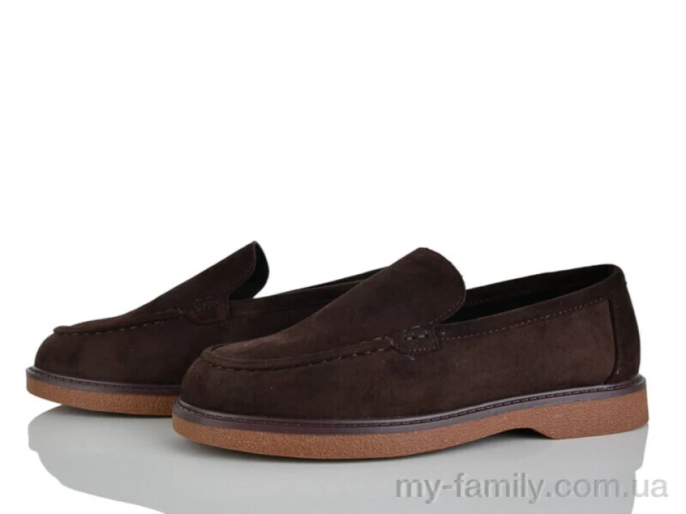 Туфлі штучна замша коричневий жінки -, Туфлі жіночі оптом