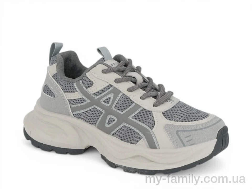 Кросівки штучна шкіра-текстиль сірий жінки -, Жіночі кросівки оптом