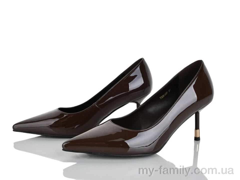 Туфли искусственный лак коричневый женщины -, Туфли женские оптом