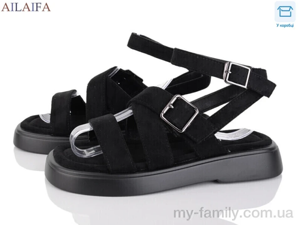 Босоніжки штучна замша чорний жінки -, Жіночі босоніжки оптом