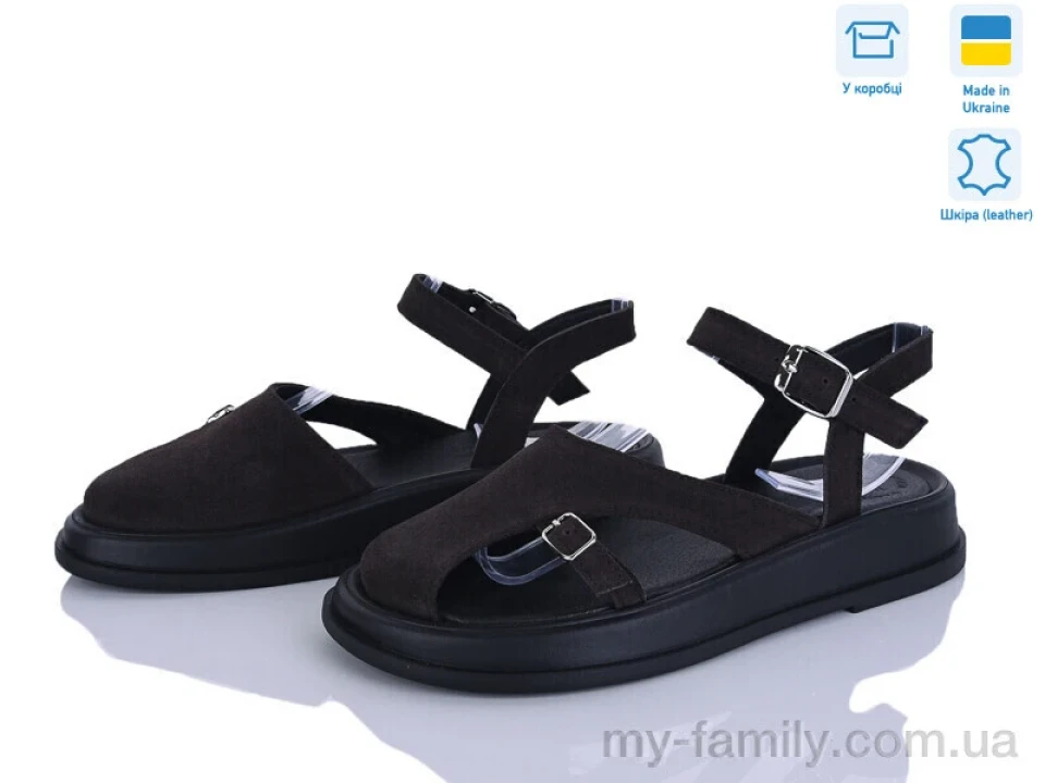 Босоніжки натуральна замша коричневий жінки -, Жіночі босоніжки оптом