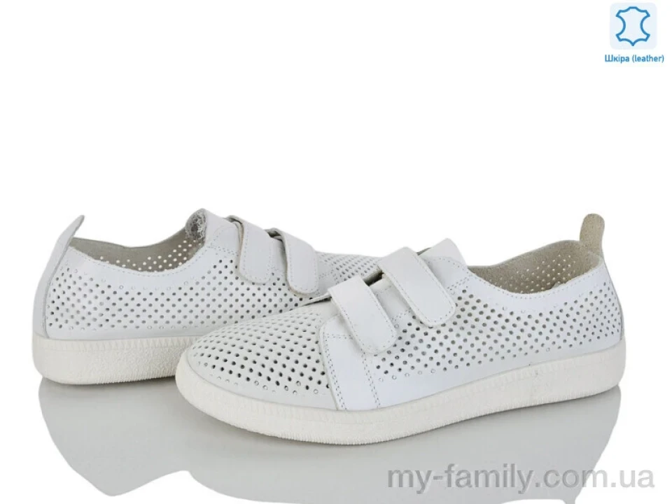 Кросівки натуральна шкіра білий жінки -, Жіночі кросівки оптом