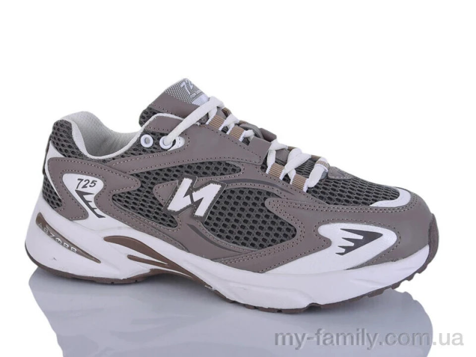 Кросівки штучна шкіра-текстиль коричневий жінки -, Жіночі кросівки оптом