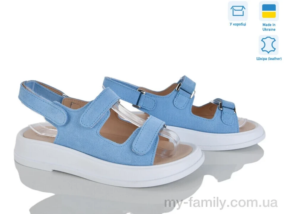 Босоніжки натуральна замша блакитний жінки -, Жіночі босоніжки оптом